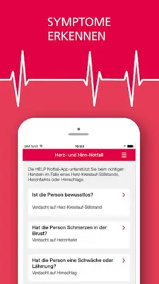 HELP Notfall Leben retten bei Notfall Herz & Hirn android App screenshot 2